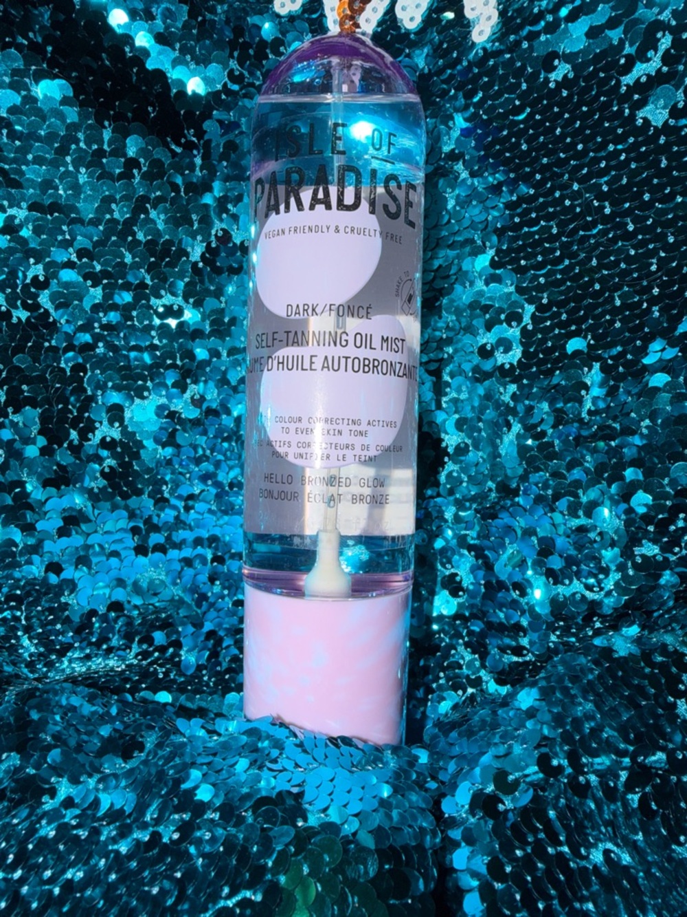 Isle of Paradise Self-Tanning Oil Mist. Dark.